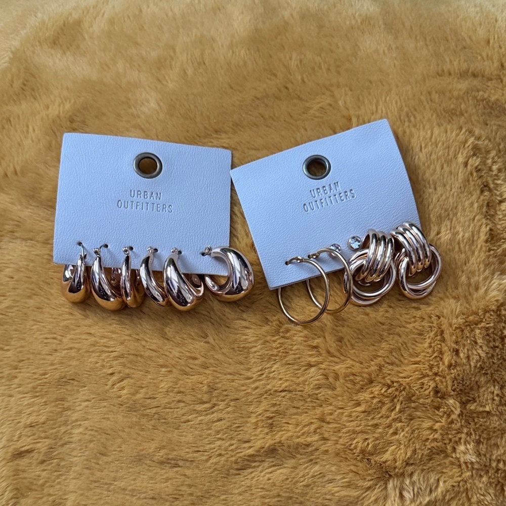2 for 1 - Urban Outfitters Gold Hoop Earring Set